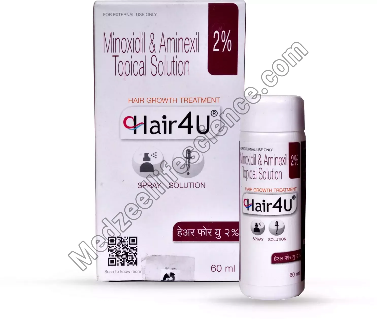 Hair 4U SOLUTION 2% (MINOXIDIL/AMINEXIL)