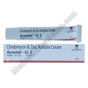 Acnelak-CLZ Cream (Clindamycin/Zinc acetate )