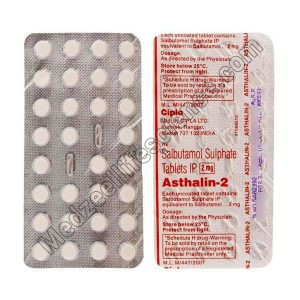 Asthalin 2 Mg Tablets (Salbutamol)