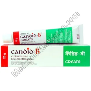 Candid B Cream 20Gm (Clotrimazole/Beclometasone)