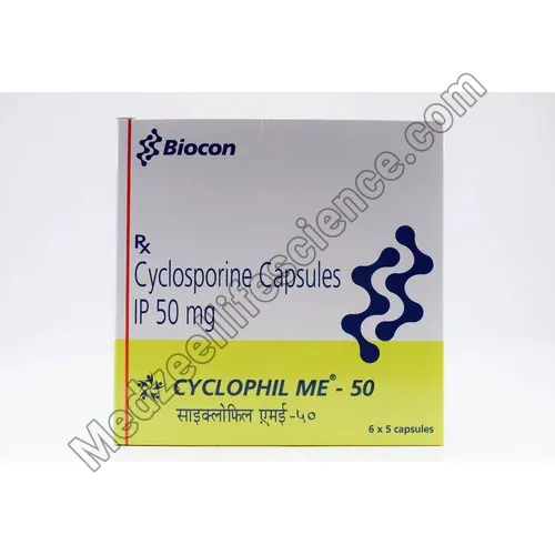 Cyclophil Me 50Mg Capsule (Cyclosporine)