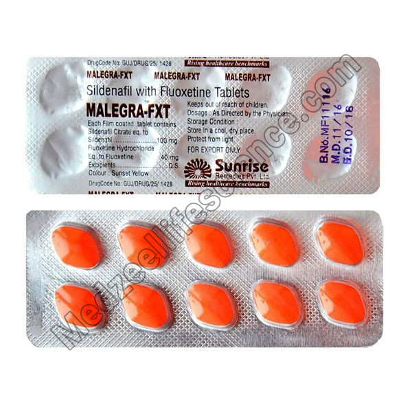 Malegra Fxt Tablet (Sildenafil/Fluoxetine)