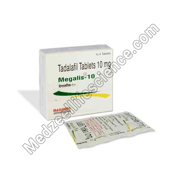 Megalis 10Mg Tablet (Tadalafil)