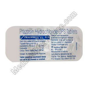 Prazopress XL 2.5mg Tablet (Prazosin)