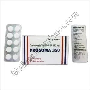 Prosoma 350mg Tablet (Carisoprodol)
