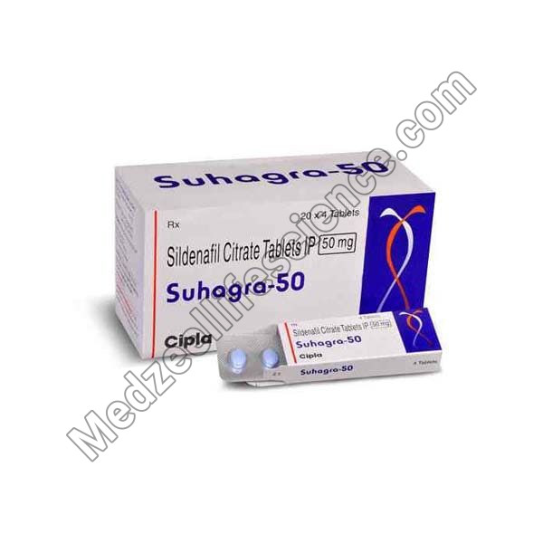 Suhagra 50mg Tablet (Sildenafil)