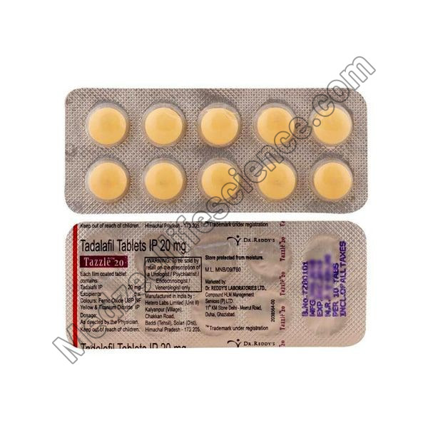 Tazzle 20Mg Tablets(Tadalafil)