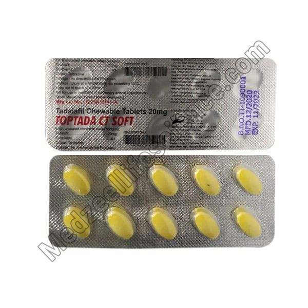 Toptada CT Soft 20mg tablet (Tadalafil)