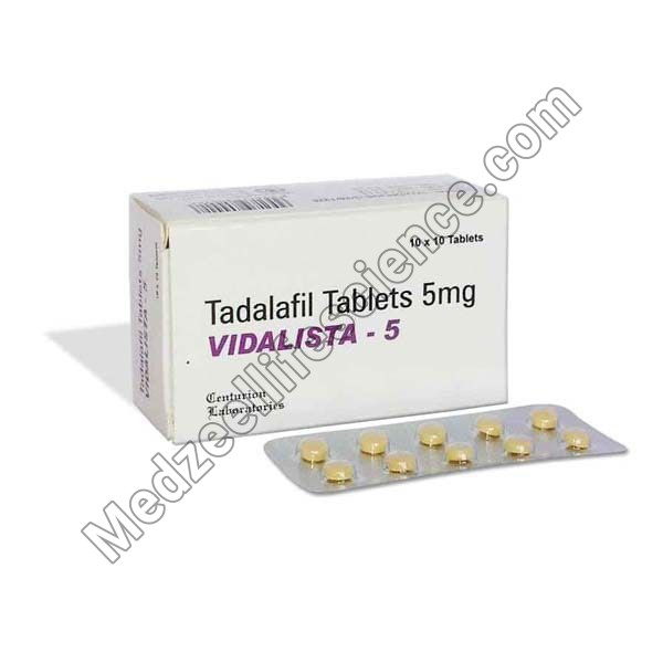 Vidalista 5Mg Tablet(Tadalafil)