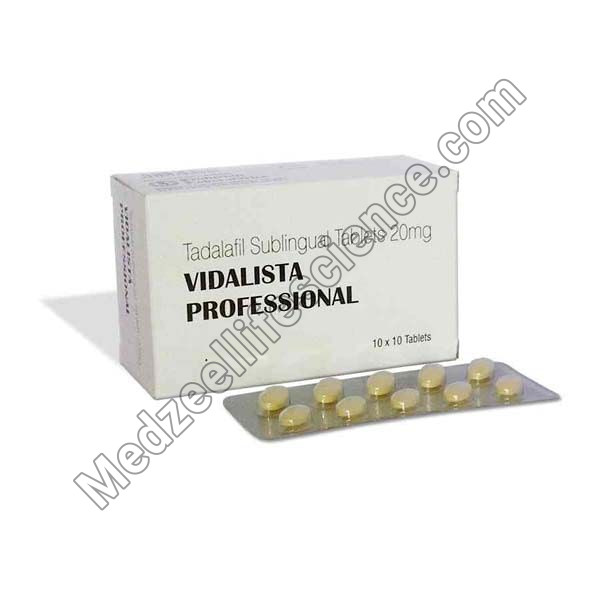 Vidalista Professional 20mg Tablet (Tadalafil)